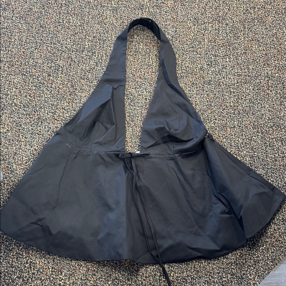 Zara Black Halter Top Blouse